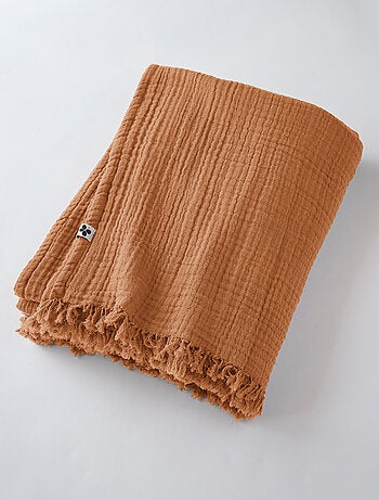 Plaid - L'effet papillon - 100% gaze de coton 125 gr/m²