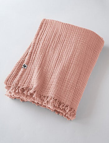 Plaid - L'effet papillon - 100% gaze de coton 125 gr/m²