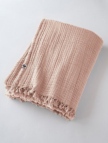 Plaid - L'effet papillon - 100% gaze de coton 125 gr/m²