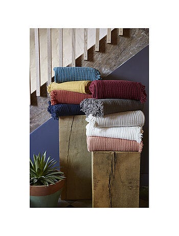 Plaid - L'effet papillon - 100% gaze de coton 125 gr/m²