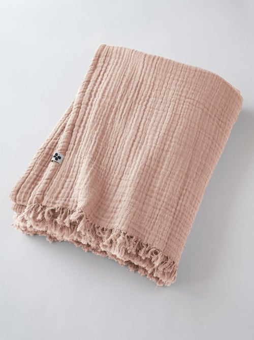 Plaid - L'effet papillon - 100% gaze de coton 125 gr/m² - Kiabi