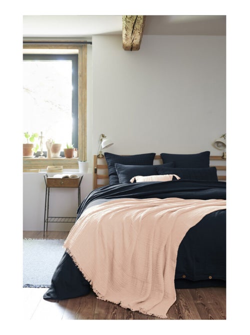 Plaid - L'effet papillon - 100% gaze de coton 125 gr/m² - Kiabi