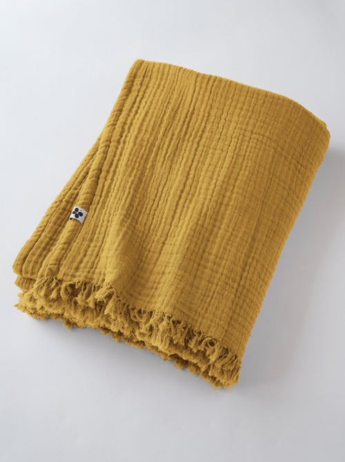 Plaid - L'effet papillon - 100% gaze de coton 125 gr/m² - Kiabi