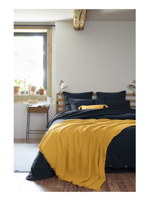 Plaid - L'effet papillon - 100% gaze de coton 125 gr/m² - Kiabi