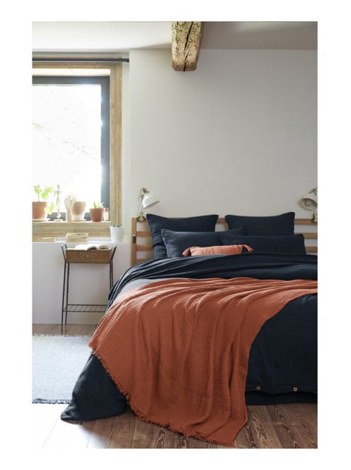Plaid - L'effet papillon - 100% gaze de coton 125 gr/m² - Kiabi