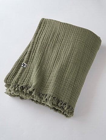 Plaid - L'effet papillon - 100% gaze de coton 125 gr/m²