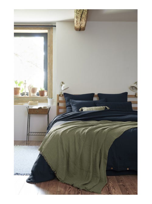 Plaid - L'effet papillon - 100% gaze de coton 125 gr/m² - Kiabi