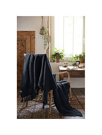 Plaid - L'effet papillon - 100% PET (Polyéthylène téréphtalate)