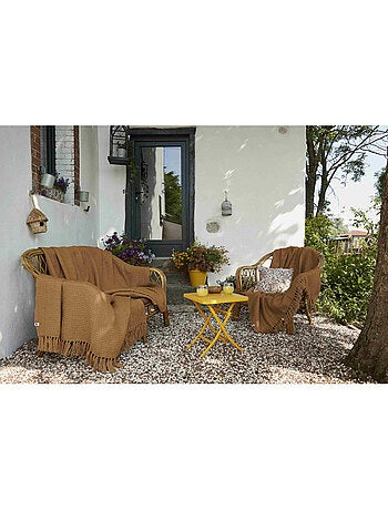 Plaid - L'effet papillon - 100% PET (Polyéthylène téréphtalate)