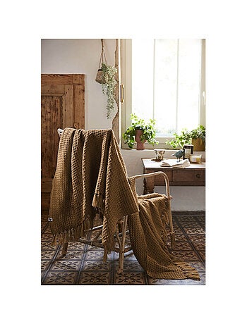 Plaid - L'effet papillon - 100% PET (Polyéthylène téréphtalate)