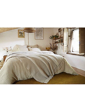 Plaid - L'effet papillon - 100% PET (Polyéthylène téréphtalate)