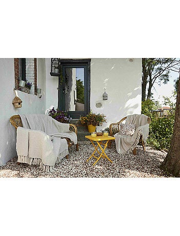 Plaid - L'effet papillon - 100% PET (Polyéthylène téréphtalate)