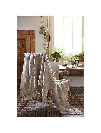 Plaid - L'effet papillon - 100% PET (Polyéthylène téréphtalate)