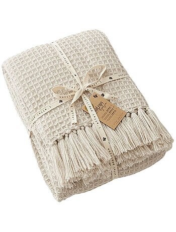 Plaid - L'effet papillon - 100% PET (Polyéthylène téréphtalate)