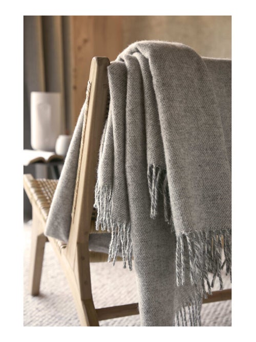 Plaid - L'effet papillon - 100% Pure laine vierge - Kiabi