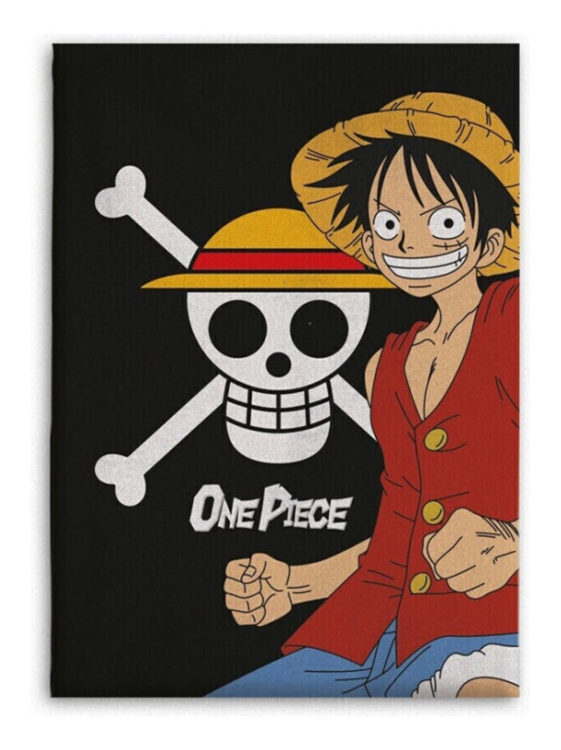 Plaid - Luffy - Tête De Mort - 110 cm x 150 cm Multicolore - Kiabi