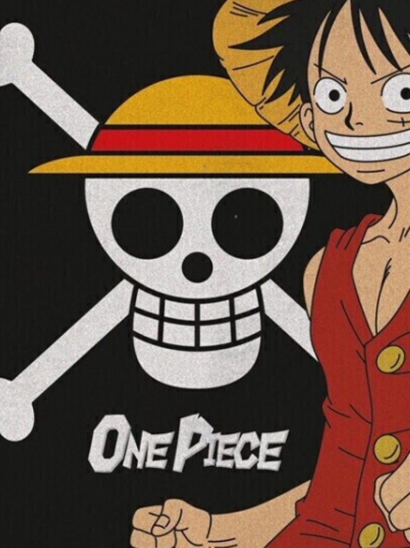 Plaid - Luffy - Tête De Mort - 110 cm x 150 cm Multicolore - Kiabi