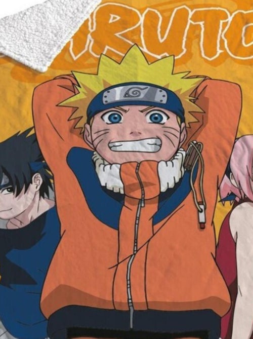 Plaid - Naruto, Sakura, Itachi - 120 cm x 150 cm - Kiabi