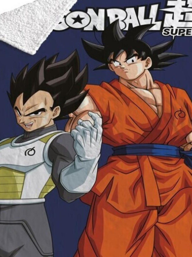 Plaid - Sangoku & Vegeta - 120 cm x 150 cm Multicolore - Kiabi