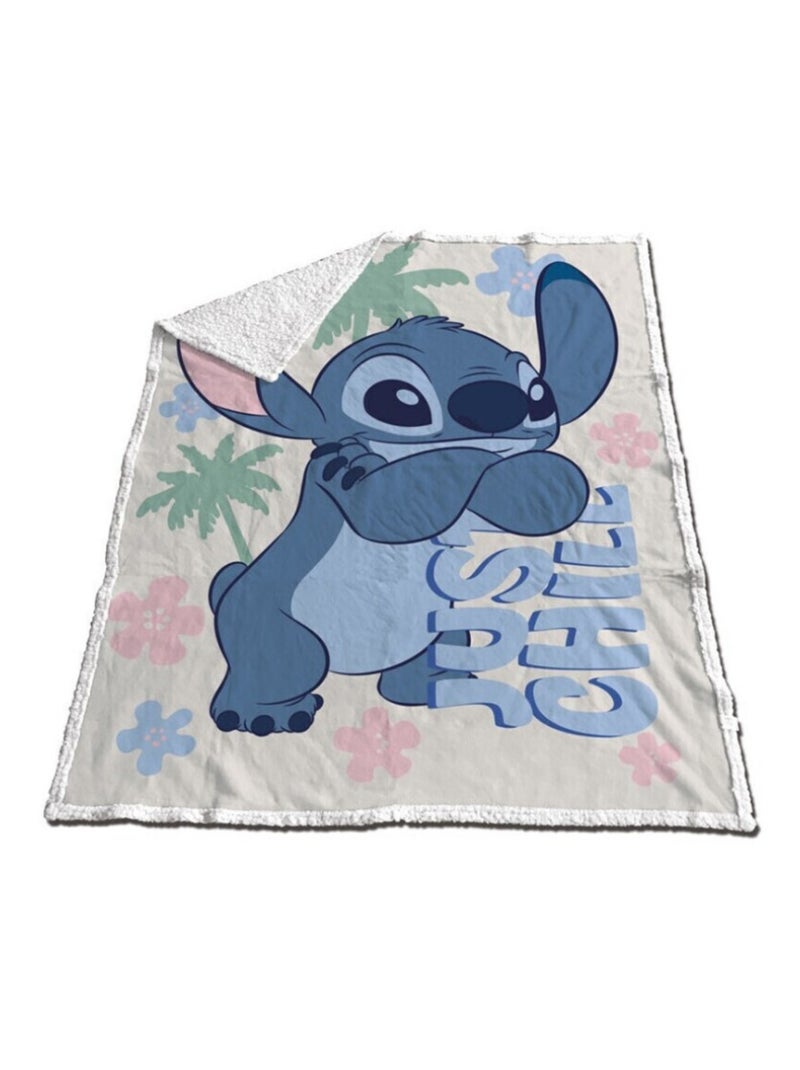 Plaid - Stitch Géant - 130 cm x 170 cm Multicolore - Kiabi