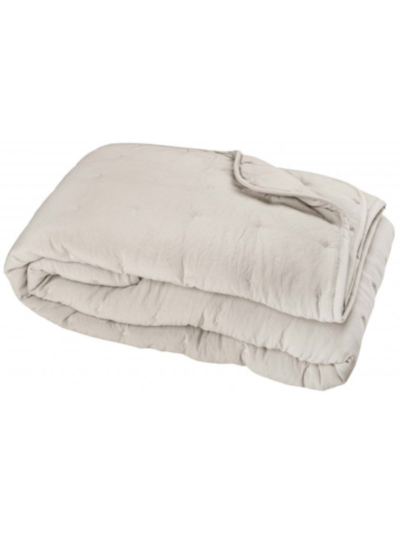 Plaid - Toison d'Or - 100% Polyester Beige chiné - Kiabi