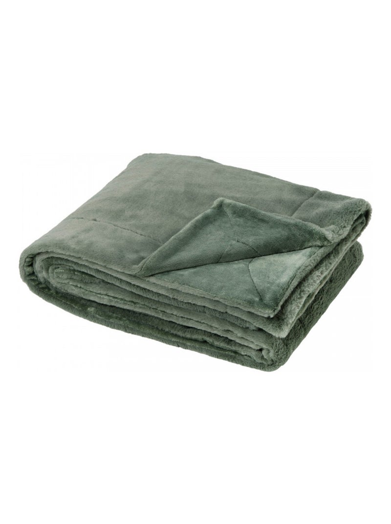 Plaid - Toison d'Or - 100% Polyester Beige grès - Kiabi
