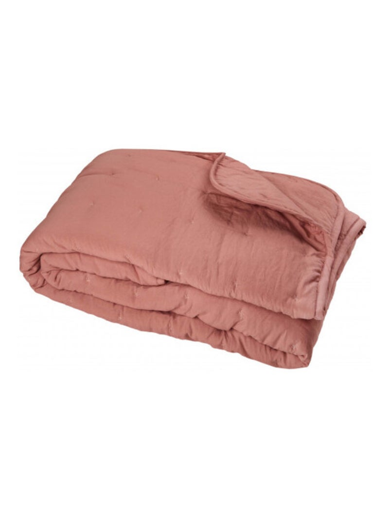 Plaid - Toison d'Or - 100% Polyester Terracotta - Kiabi