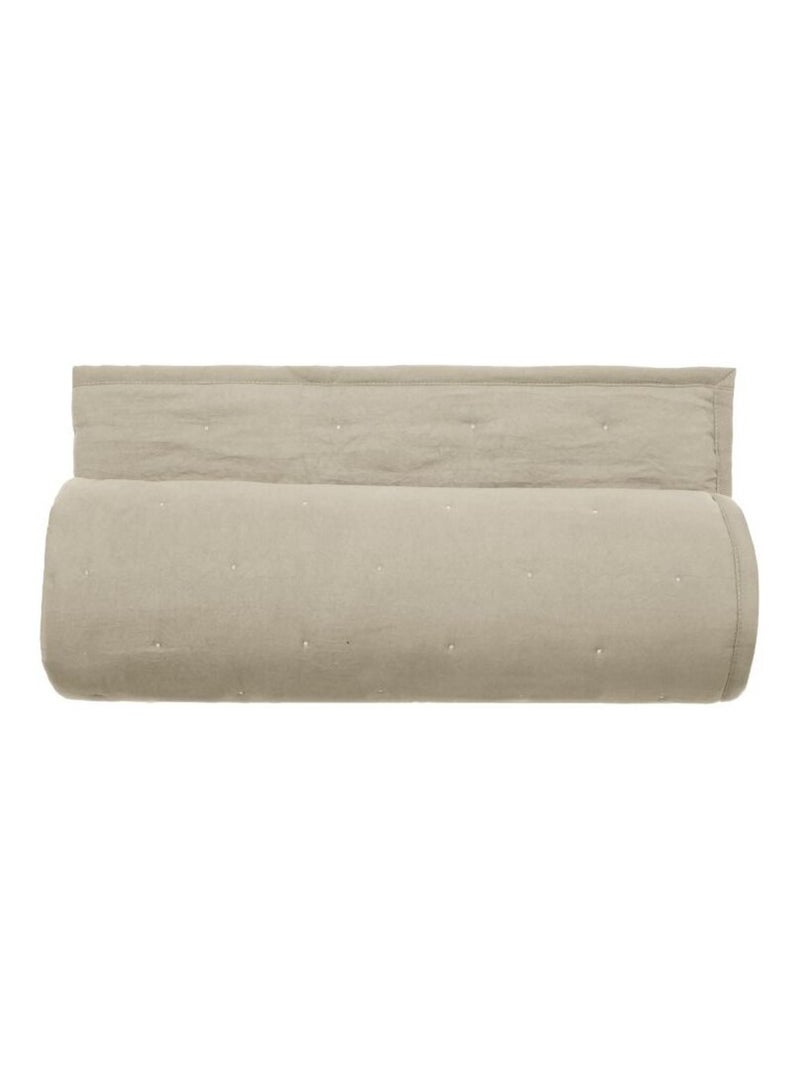 Plaid - Vent du Sud - Microfibre Beige coquille - Kiabi