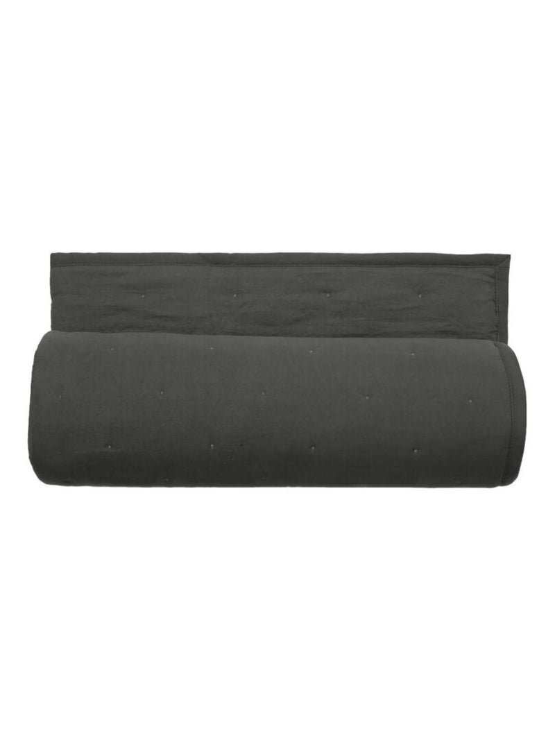 Plaid - Vent du Sud - Microfibre Gris foncé - Kiabi
