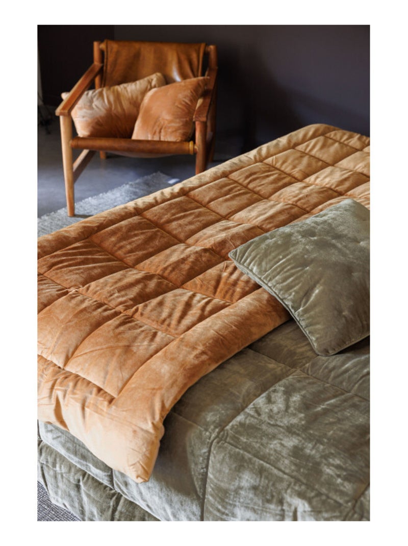 Plaid - Vent du Sud - Polyester Camel - Kiabi