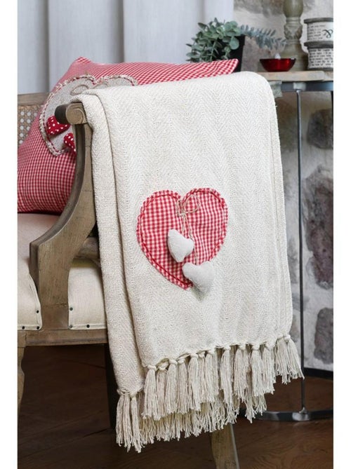 Plaid 125x150 cm Marianne coton - Kiabi