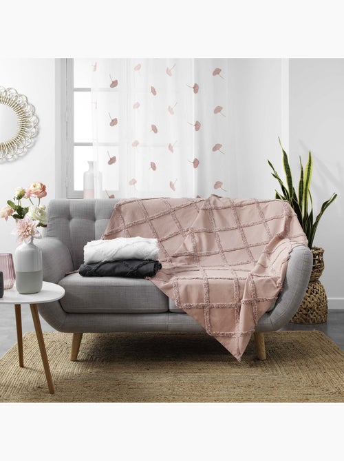 Plaid 125x150cm Calyssa anthracite - Kiabi
