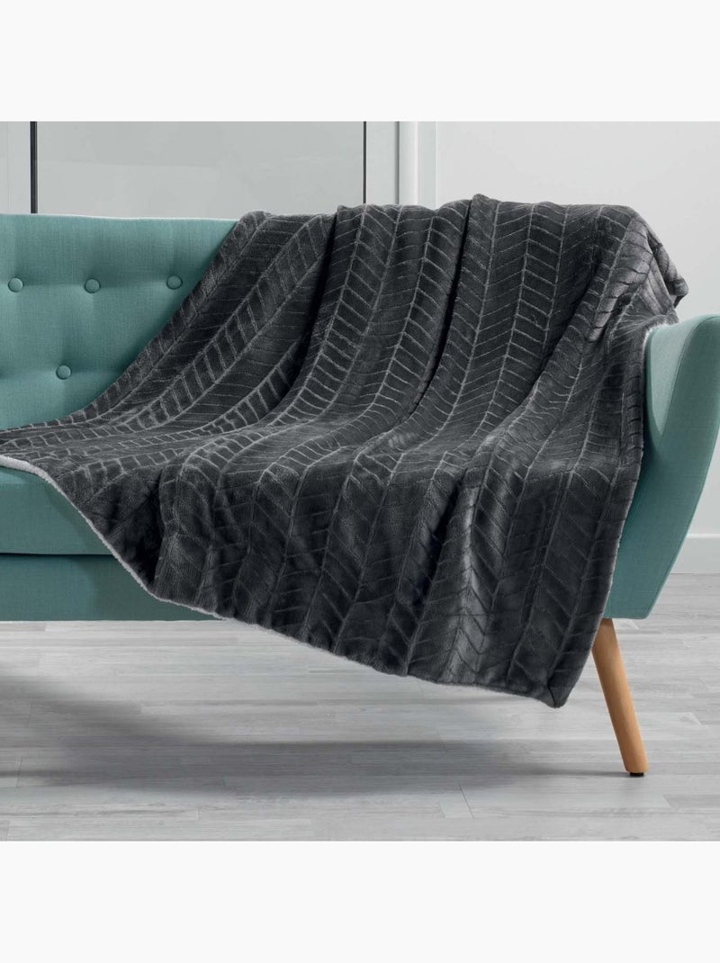 Plaid 125x150cm Zema naturel Ecru - Kiabi