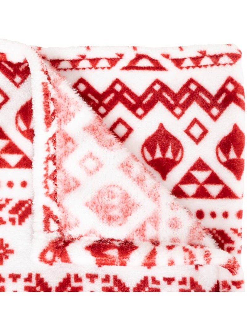 Plaid 130 x 180 cm ilmo Rouge - Kiabi