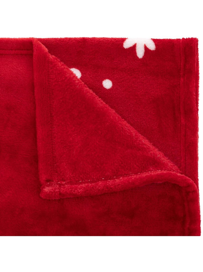 Plaid 130 x 180 cm liva Rouge - Kiabi