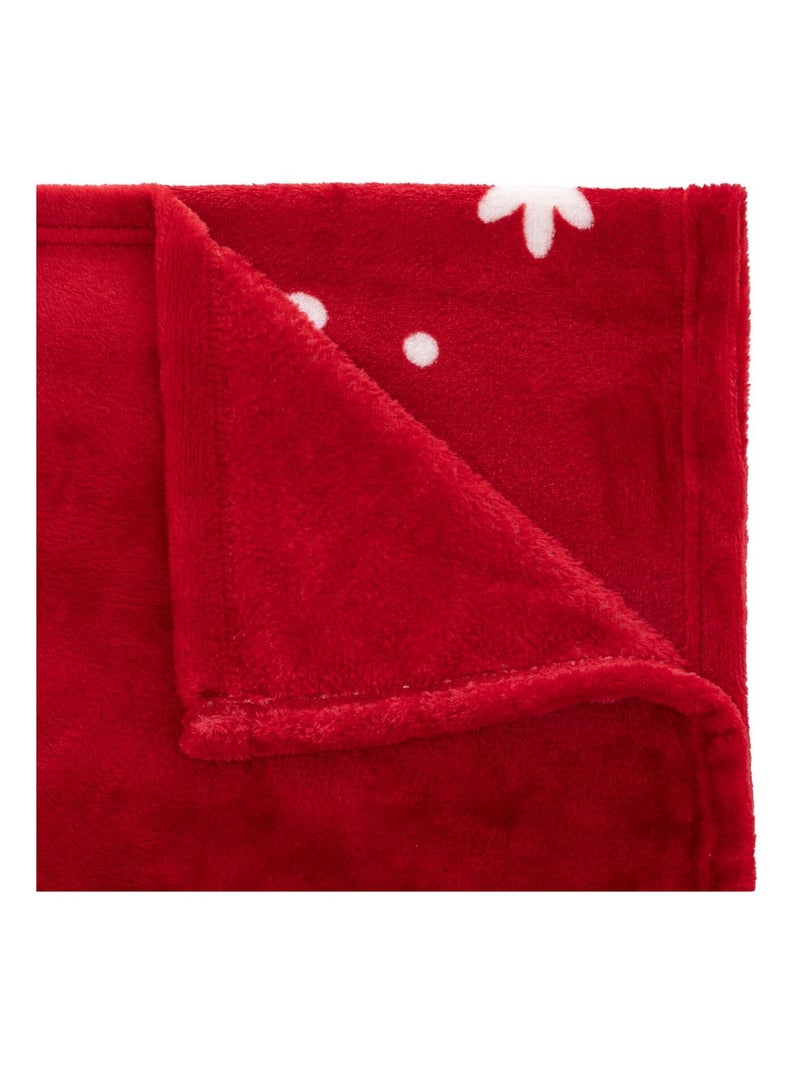 Plaid 130 x 180 cm liva Rouge - Kiabi