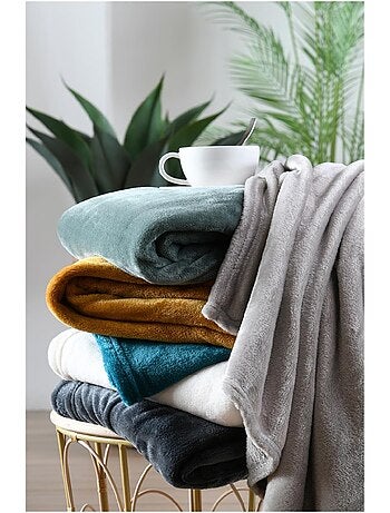 Plaid 130x160 cm Collection Confort anthracite