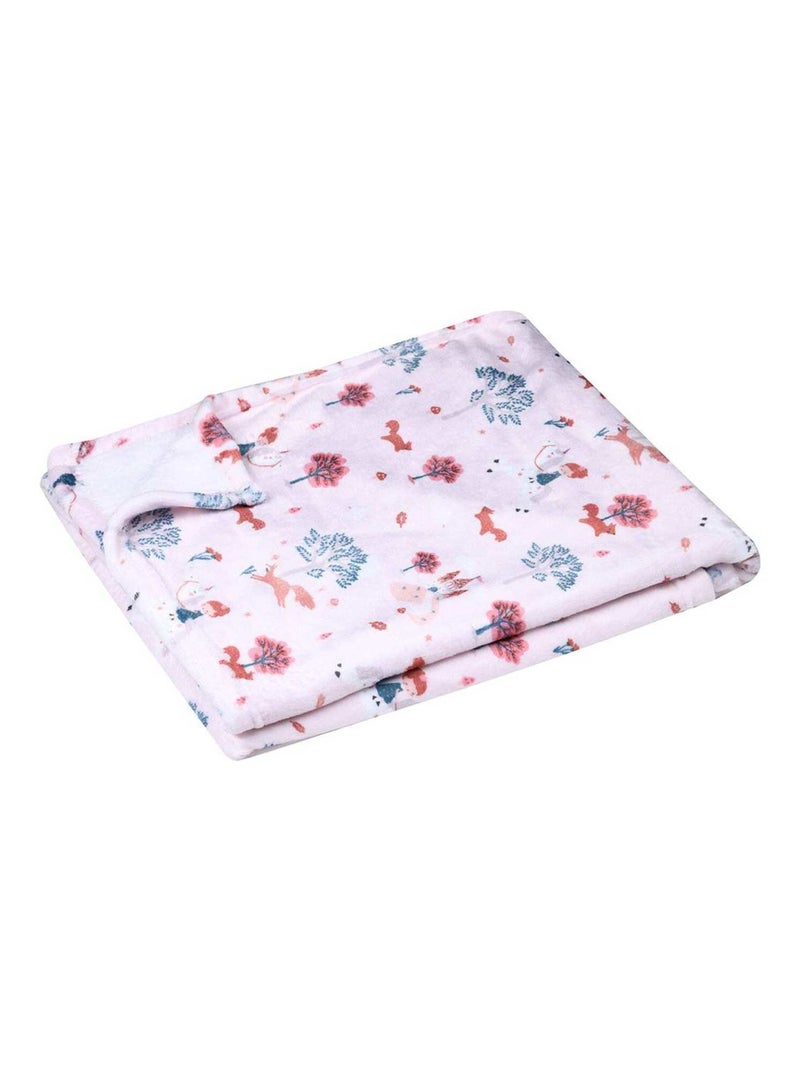 Plaid 130x160 cm Cyrielle rose Rose - Kiabi