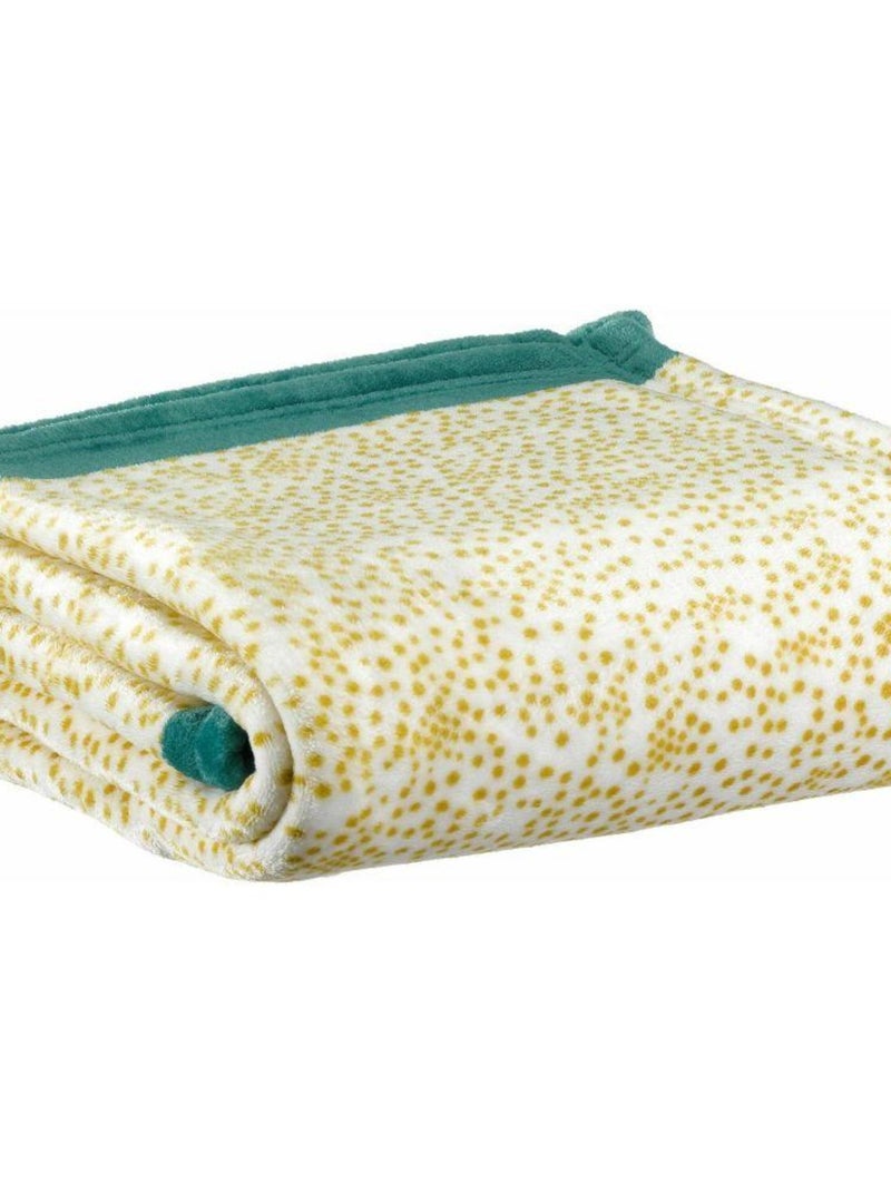 Plaid 130x160 cm Microflanelle Alma Blanc - Kiabi