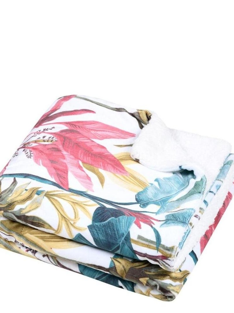 Plaid 130x160 cm Simbel Blanc - Kiabi