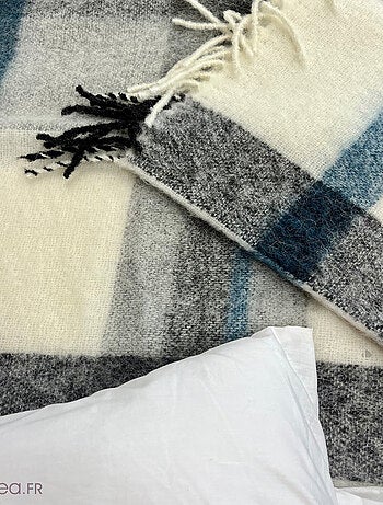 Plaid 130x180 ISEO alpaga, laine, mohair, polyamide