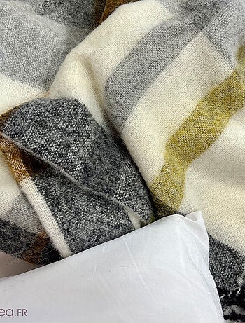 Plaid 130x180 ISEO alpaga, laine, mohair, polyamide