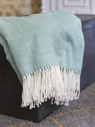 Plaid 130x180 ROMA coton recyclé et polyester