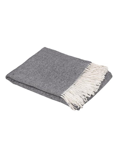 Plaid 130x180 ROMA coton recyclé et polyester - Kiabi Plaid 130x180 ROMA coton recyclé et polyester - Kiabi