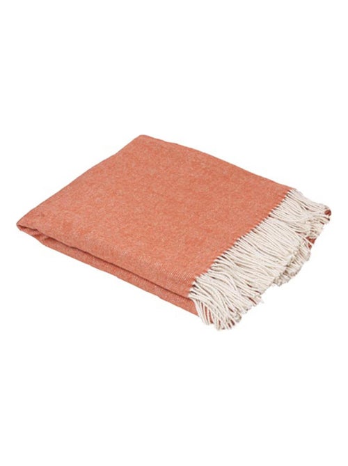 Plaid 130x180 ROMA coton recyclé et polyester - Kiabi