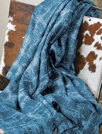 Plaid 145x170 DELFT laine et lin