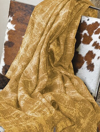 Plaid 145x170 DELFT laine et lin