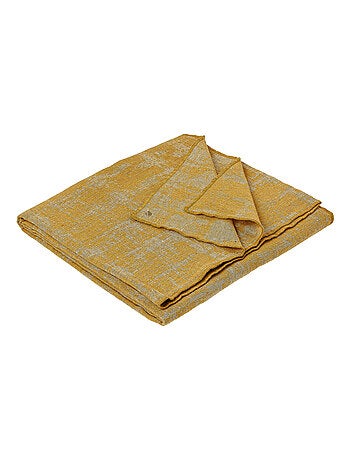 Plaid 145x170 DELFT laine et lin