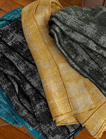 Plaid 145x170 DELFT laine et lin