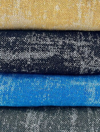 Plaid 145x170 DELFT laine et lin